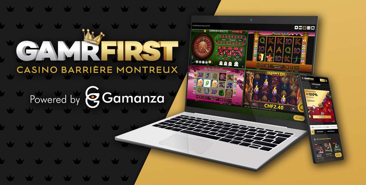 Le Casino Barrière Montreux lance la marque en ligne GAMRFIRST avec la plateforme GaminGenius™ de Gamanza