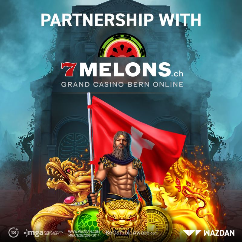 Wazdan étend sa présence en Suisse grâce à son partenariat avec 7 Melons.